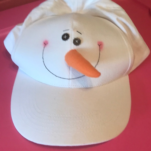 snowman baseball cap
